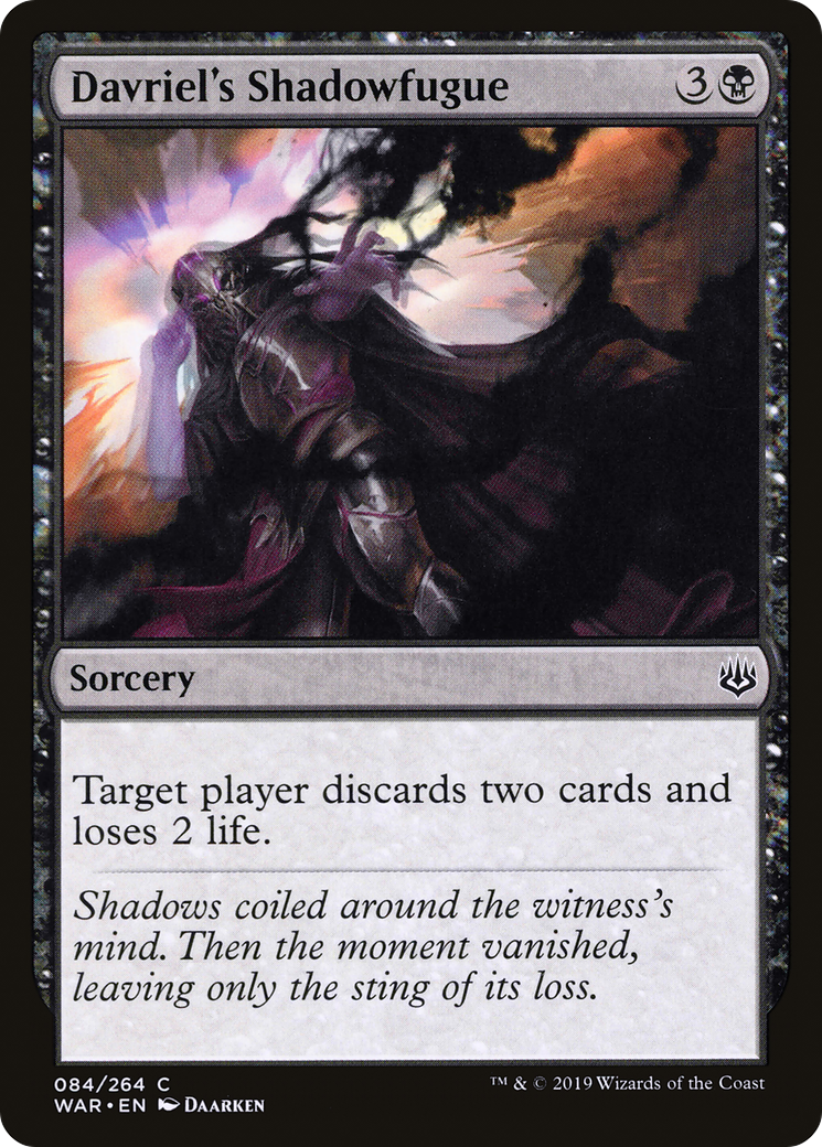 Davriel's Shadowfugue [War of the Spark] Foil