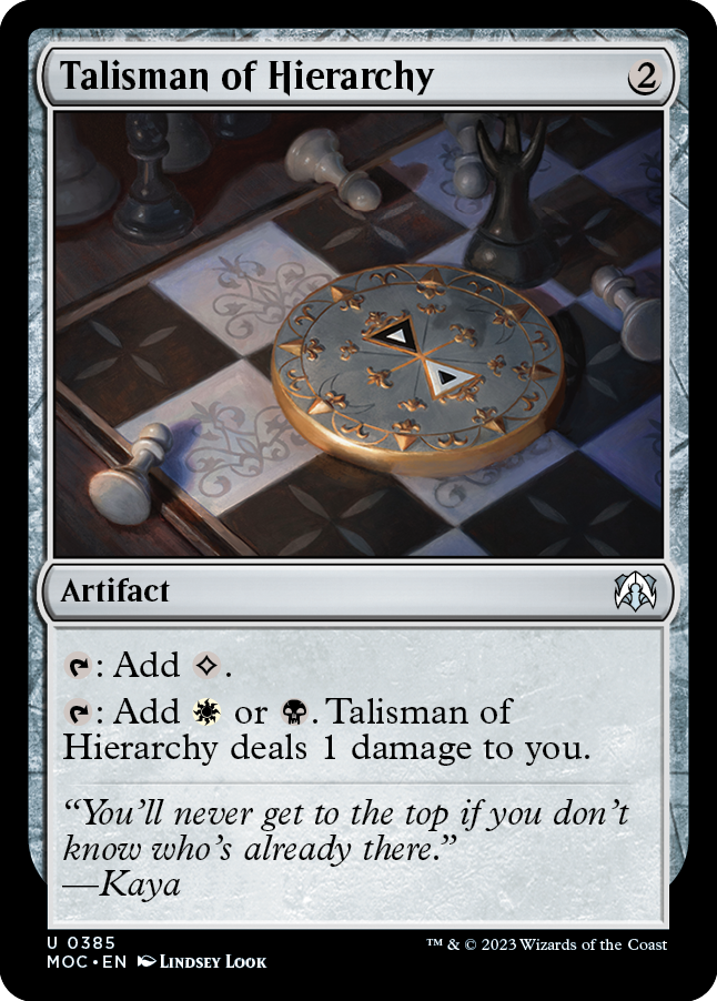 Talisman of Hierarchy [March of the Machine Commander] | Silver Goblin