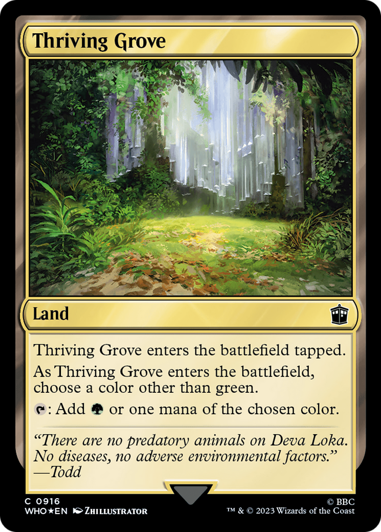 Thriving Grove (Surge Foil) [Doctor Who] | Silver Goblin