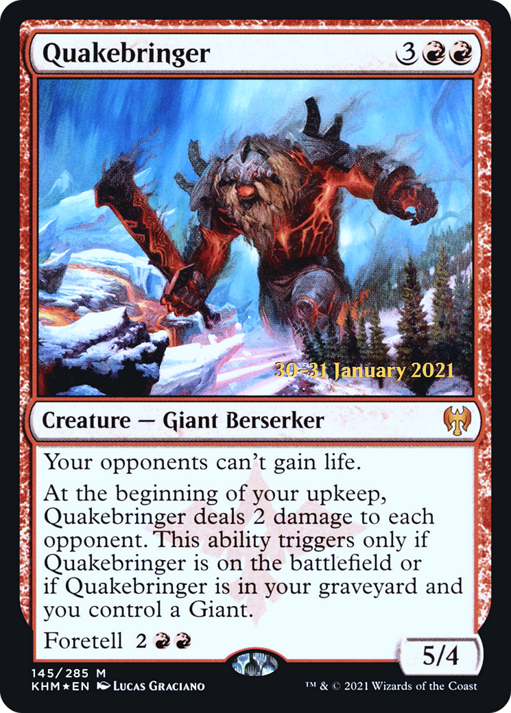 Quakebringer [Kaldheim Prerelease Promos] | Silver Goblin