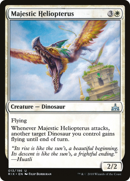Majestic Heliopterus [Rivals of Ixalan] Foil