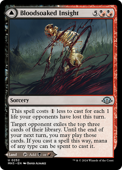 Bloodsoaked Insight // Sanguine Morass [Modern Horizons 3] Foil