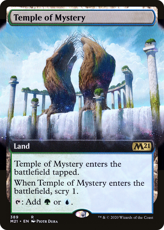 Temple of Mystery (Extended Art) [Core Set 2021] Foil