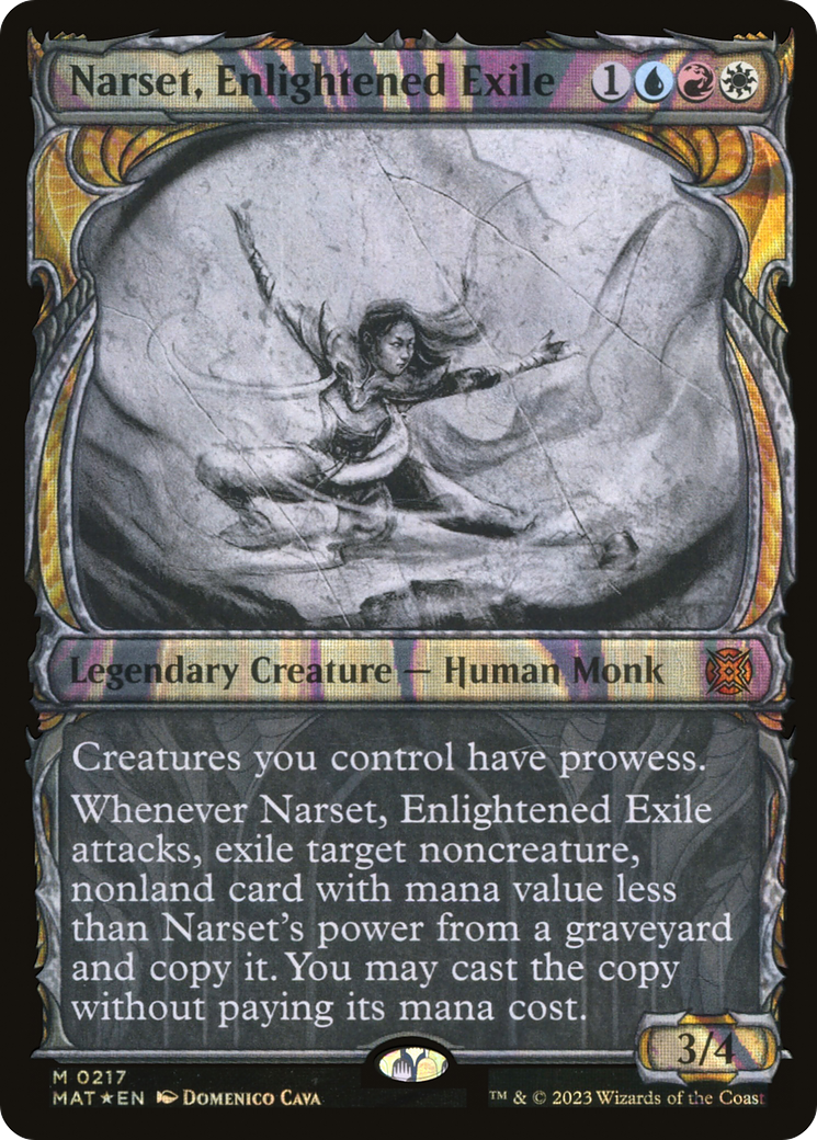 Narset, Enlightened Exile (Showcase Halo Foil) [March of the Machine: The Aftermath]
