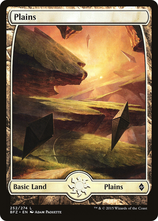 Plains (252) (Full Art) [Battle for Zendikar] Foil