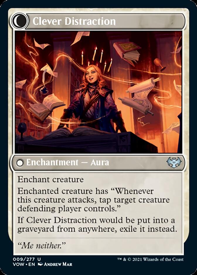 Distracting Geist // Clever Distraction [Innistrad: Crimson Vow] Foil