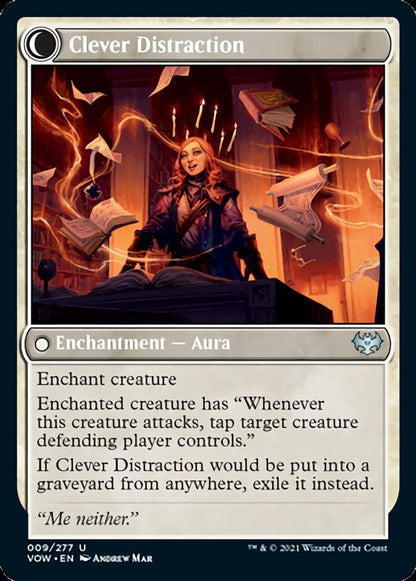 Distracting Geist // Clever Distraction [Innistrad: Crimson Vow] Foil