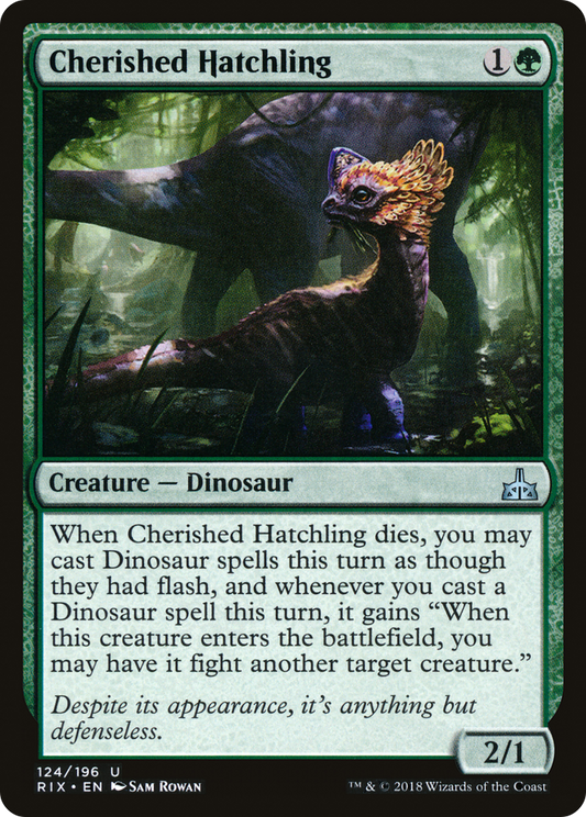 Cherished Hatchling [Rivals of Ixalan] Foil