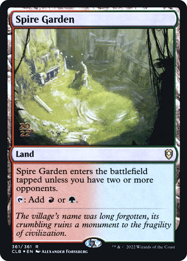 Spire Garden [Commander Legends: Battle for Baldur's Gate Prerelease Promos] | Silver Goblin