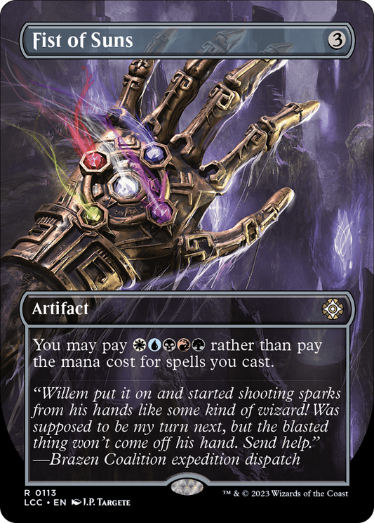 Fist of Suns (Borderless) [The Lost Caverns of Ixalan Commander] Foil
