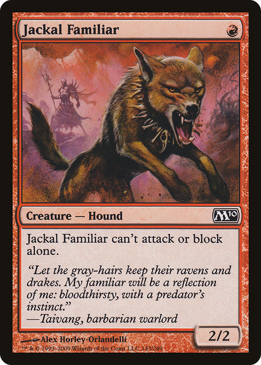 Jackal Familiar [Magic 2010] Foil
