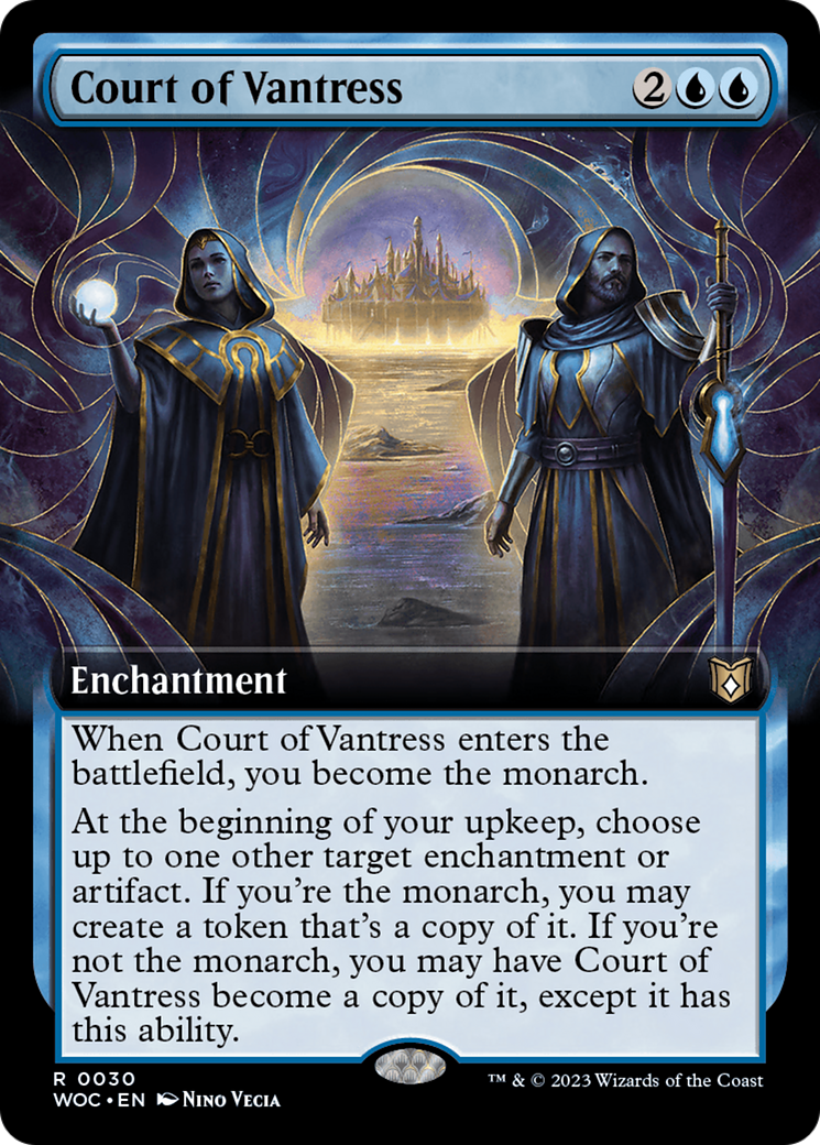 Court of Vantress (Extended Art) [Wilds of Eldraine Commander] Foil