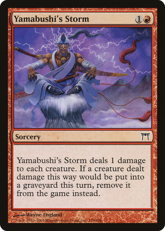 Yamabushi's Storm [Champions of Kamigawa] Foil