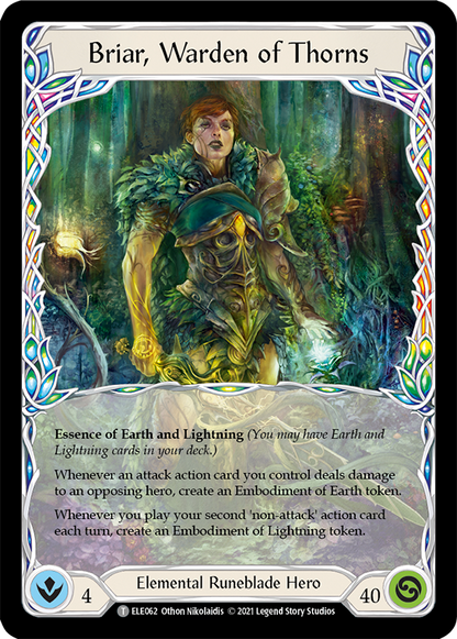 Briar, Warden of Thorns // Titan's Fist (ELE062) 1st Edition  - Tales of Aria