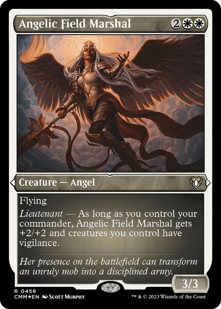 Angelic Field Marshal (Foil Etched) [Commander Masters] | Silver Goblin