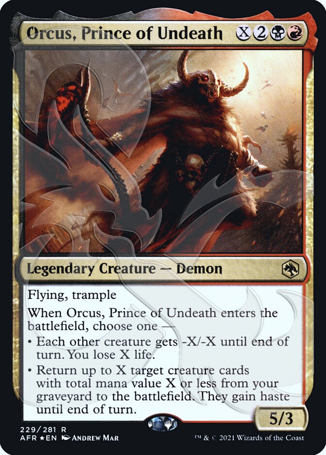 Orcus, Prince of Undeath (Ampersand Promo) [Dungeons & Dragons: Adventures in the Forgotten Realms Promos] | Silver Goblin