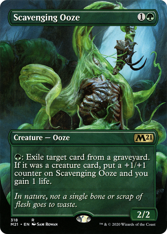 Scavenging Ooze (Borderless Alternate Art) [Core Set 2021] Foil