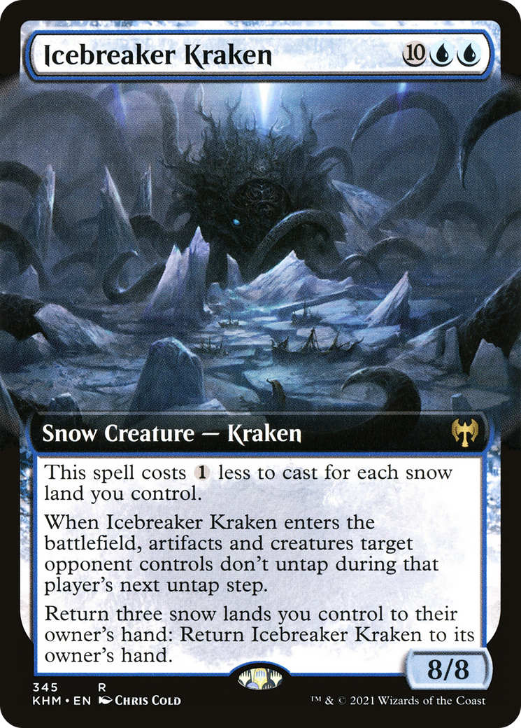 Icebreaker Kraken (Extended Art) [Kaldheim] | Silver Goblin