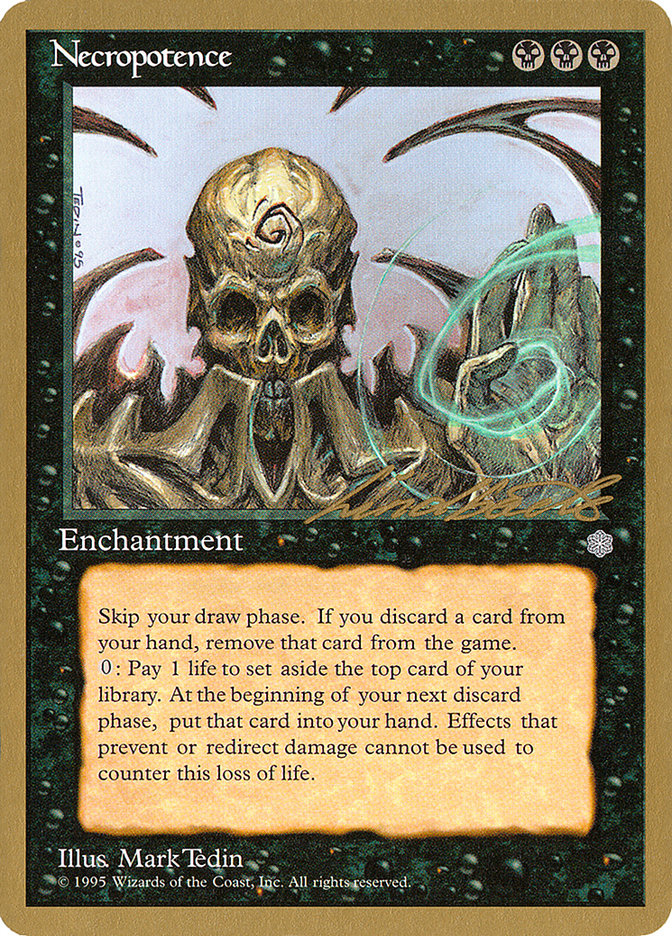 Necropotence (Leon Lindback) [Pro Tour Collector Set] | Silver Goblin