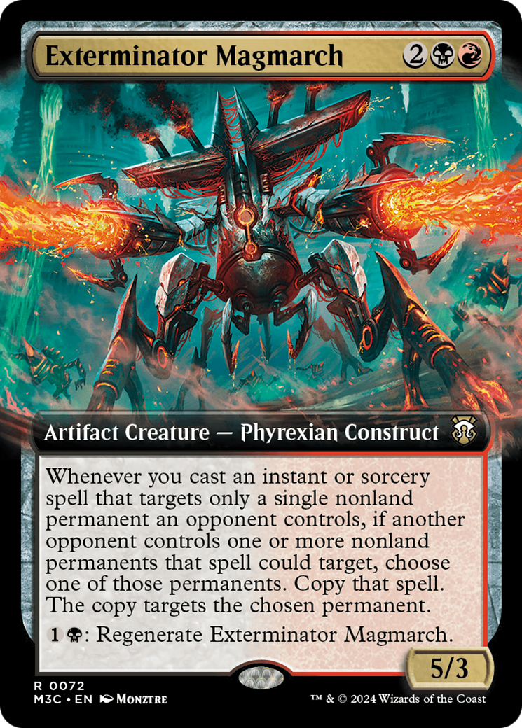 Exterminator Magmarch (Extended Art) (Ripple Foil) [Modern Horizons 3 Commander] | Silver Goblin