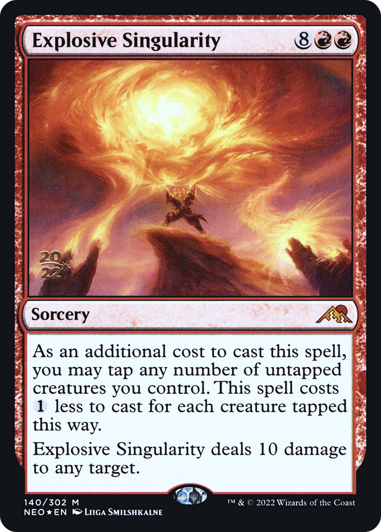 Explosive Singularity [Kamigawa: Neon Dynasty Prerelease Promos] | Silver Goblin