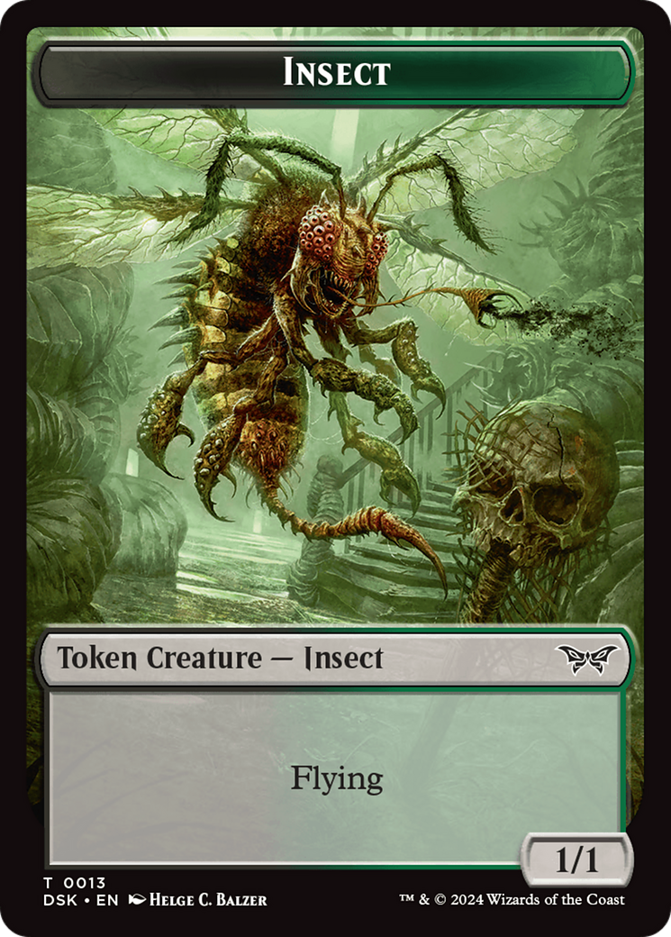 Insect (0013) Token [Duskmourn: House of Horror Tokens] | Silver Goblin