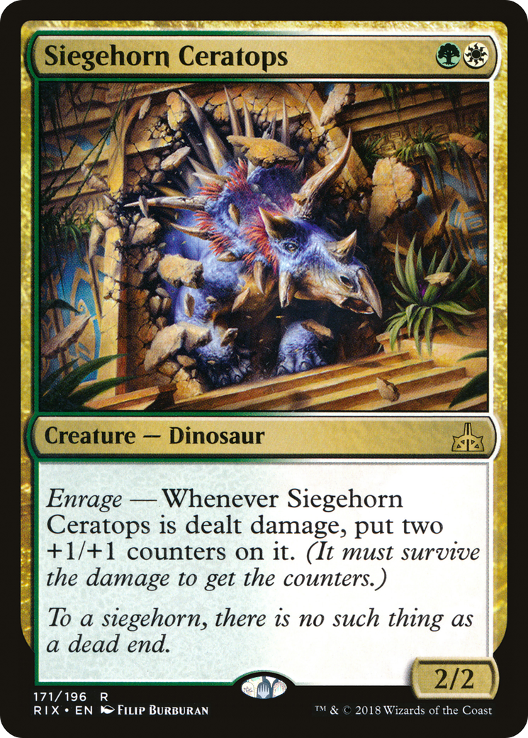 Siegehorn Ceratops [Rivals of Ixalan] Foil