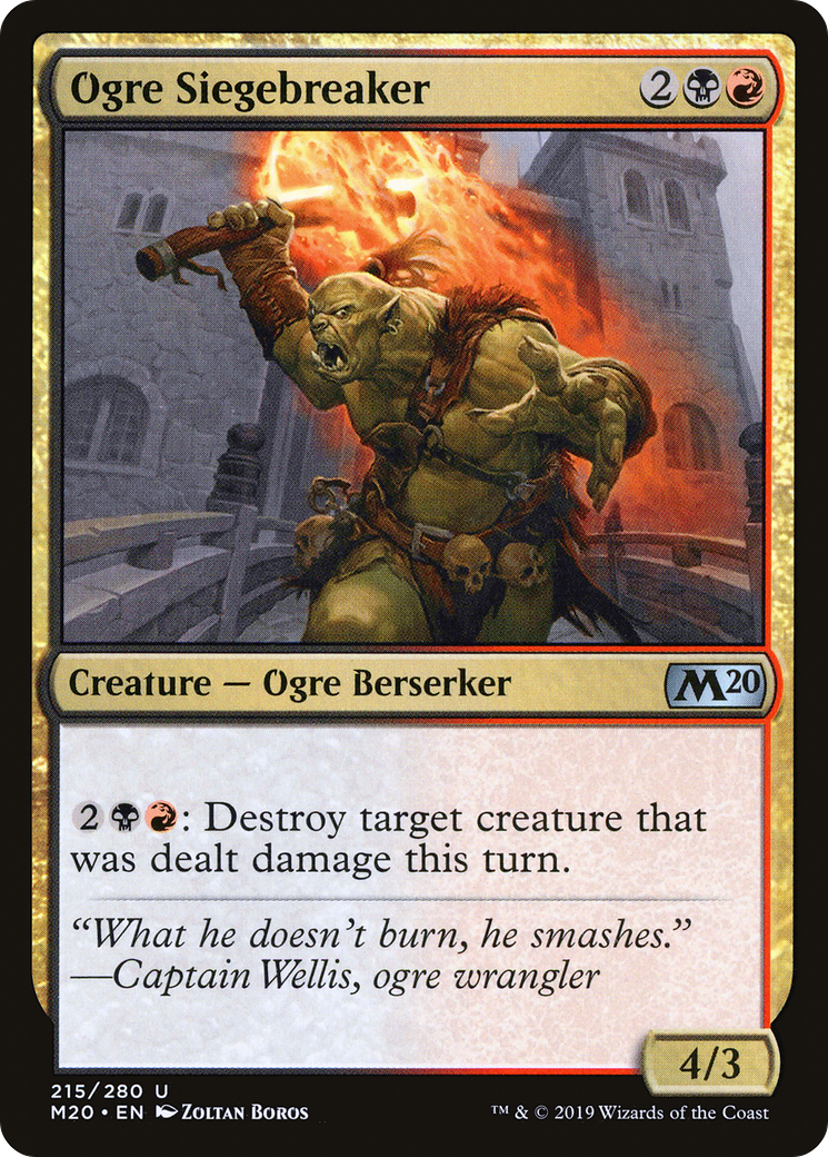 Ogre Siegebreaker [Core Set 2020] Foil