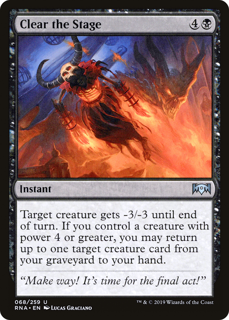 Clear the Stage [Ravnica Allegiance] Foil