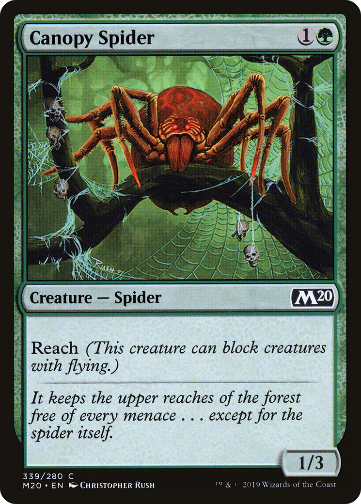 Canopy Spider [Core Set 2020] | Silver Goblin