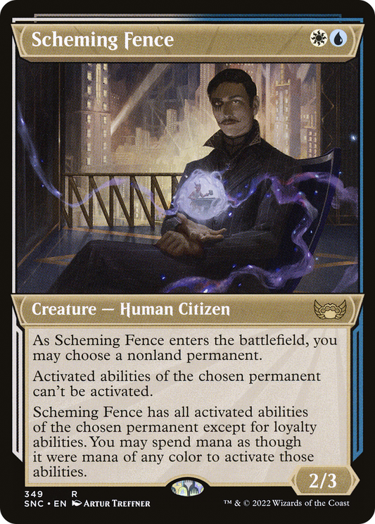 Scheming Fence (Showcase Art Deco) [Streets of New Capenna] Foil