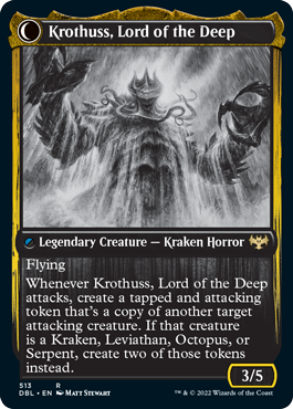 Runo Stromkirk // Krothuss, Lord of the Deep [Innistrad: Double Feature] Foil