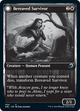 Bereaved Survivor // Dauntless Avenger [Innistrad: Double Feature] Foil