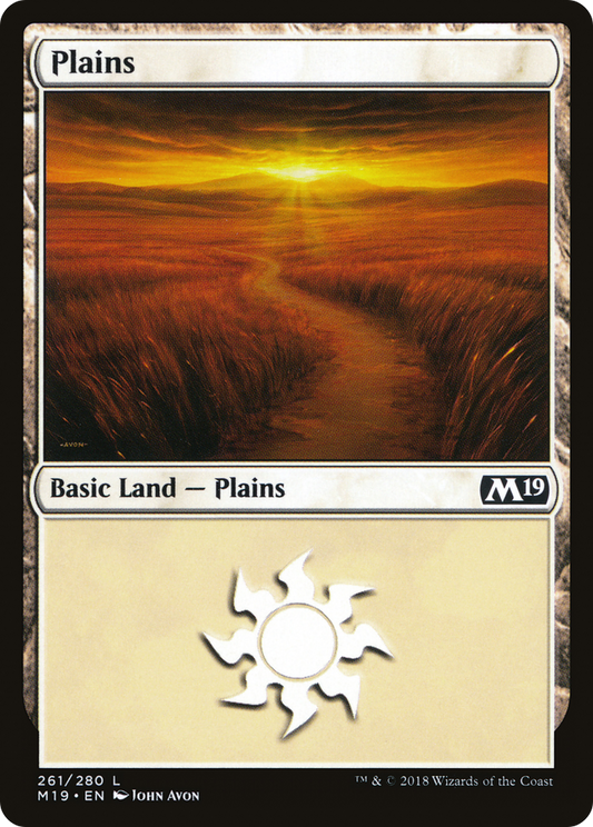 Plains (261) [Core Set 2019] Foil