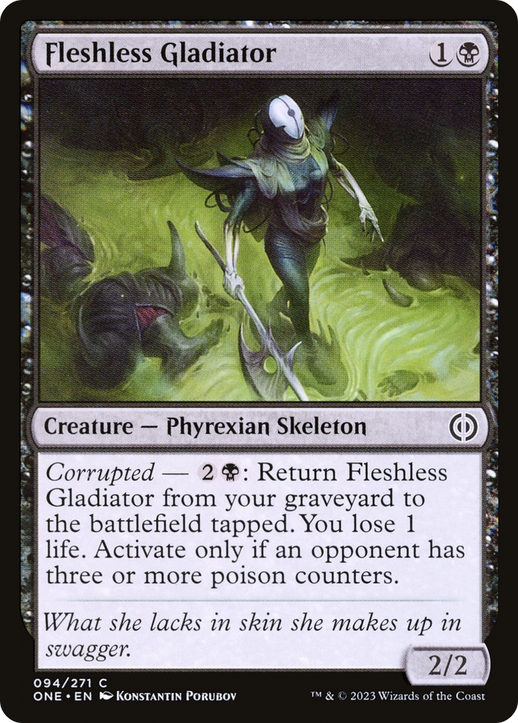 Fleshless Gladiator [Phyrexia: All Will Be One] Foil