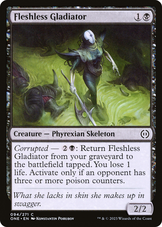 Fleshless Gladiator [Phyrexia: All Will Be One] Foil
