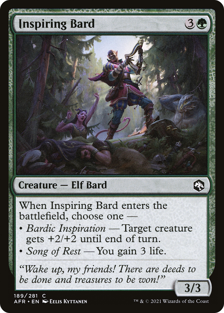 Inspiring Bard [Dungeons & Dragons: Adventures in the Forgotten Realms] Foil