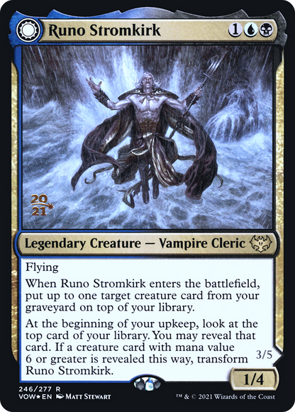 Runo Stromkirk // Krothuss, Lord of the Deep [Innistrad: Crimson Vow Prerelease Promos]