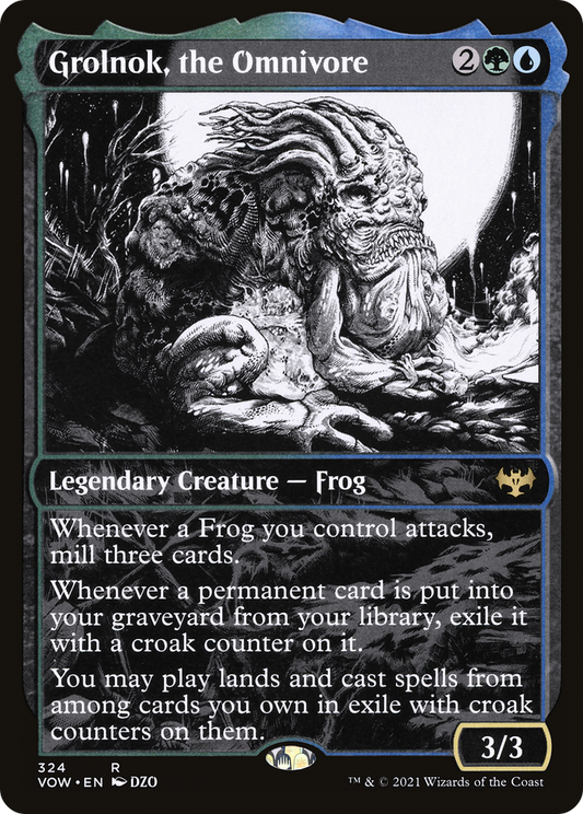 Grolnok, the Omnivore (Showcase Eternal Night) [Innistrad: Crimson Vow] Foil