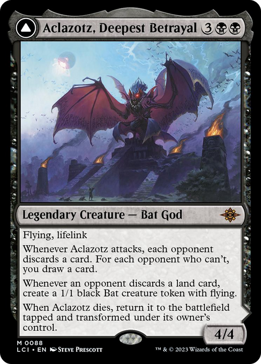 Aclazotz, Deepest Betrayal // Temple of the Dead [The Lost Caverns of Ixalan] Foil