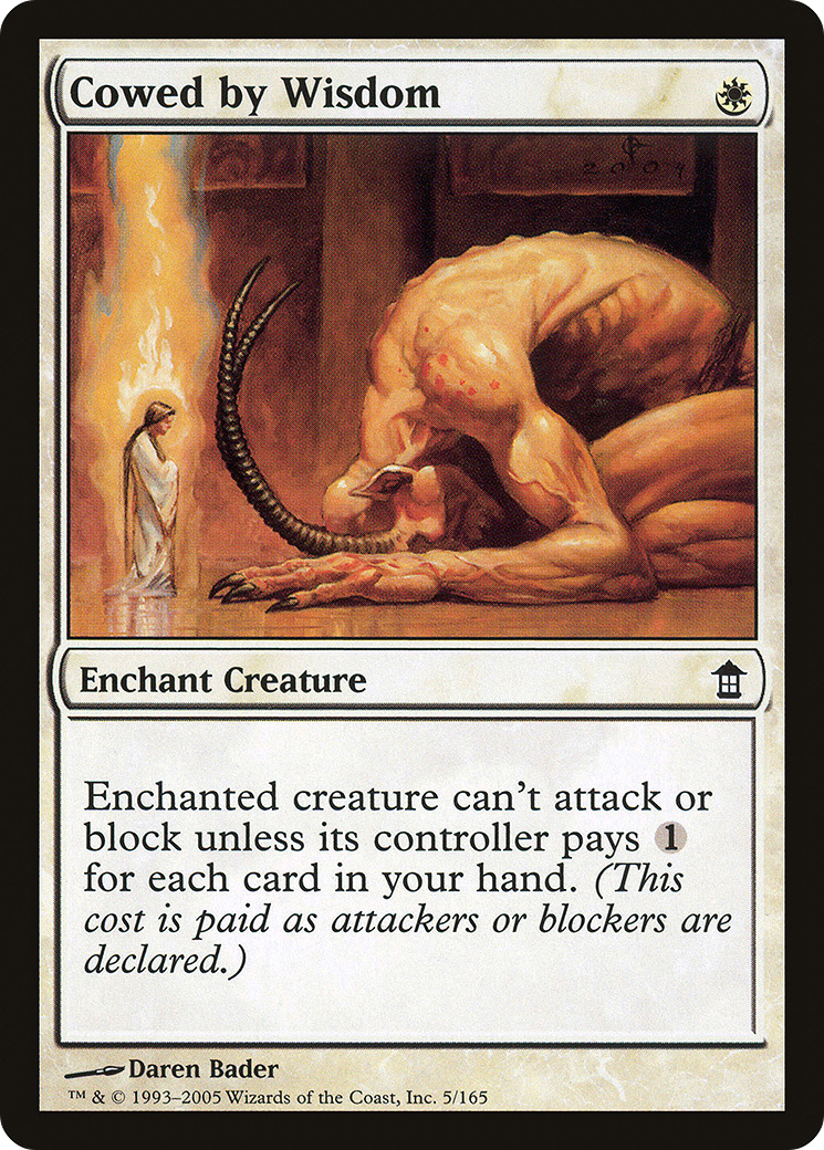 Cowed by Wisdom [Saviors of Kamigawa] Foil