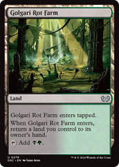 Golgari Rot Farm [Duskmourn: House of Horror Commander] | Silver Goblin