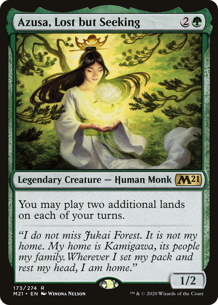 Azusa, Lost but Seeking [Core Set 2021] Foil