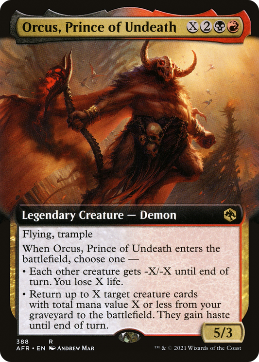 Orcus, Prince of Undeath (Extended Art) [Dungeons & Dragons: Adventures in the Forgotten Realms] Foil