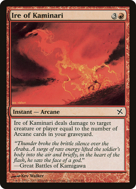 Ire of Kaminari [Betrayers of Kamigawa] Foil