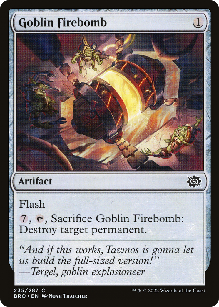 Goblin Firebomb [The Brothers' War] Foil