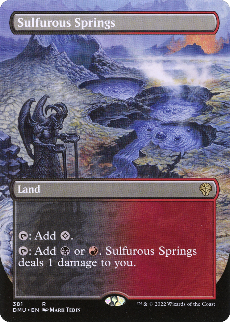 Sulfurous Springs (Borderless Alternate Art) [Dominaria United] Foil