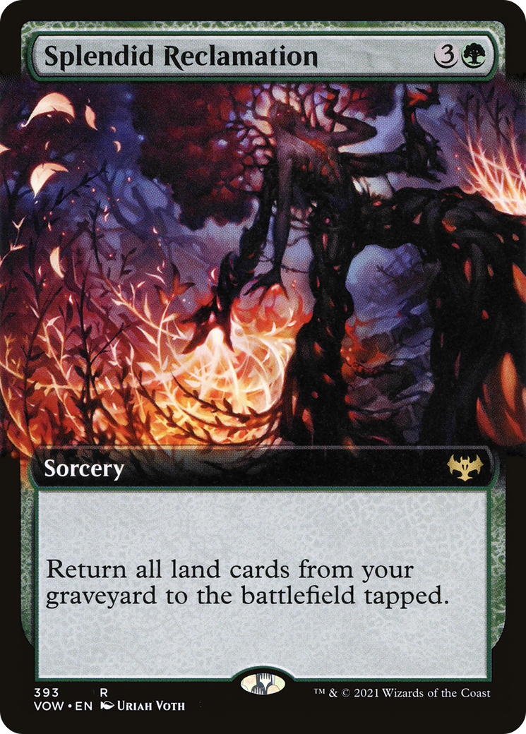 Splendid Reclamation (Extended Art) (393) - Innistrad: Crimson Vow