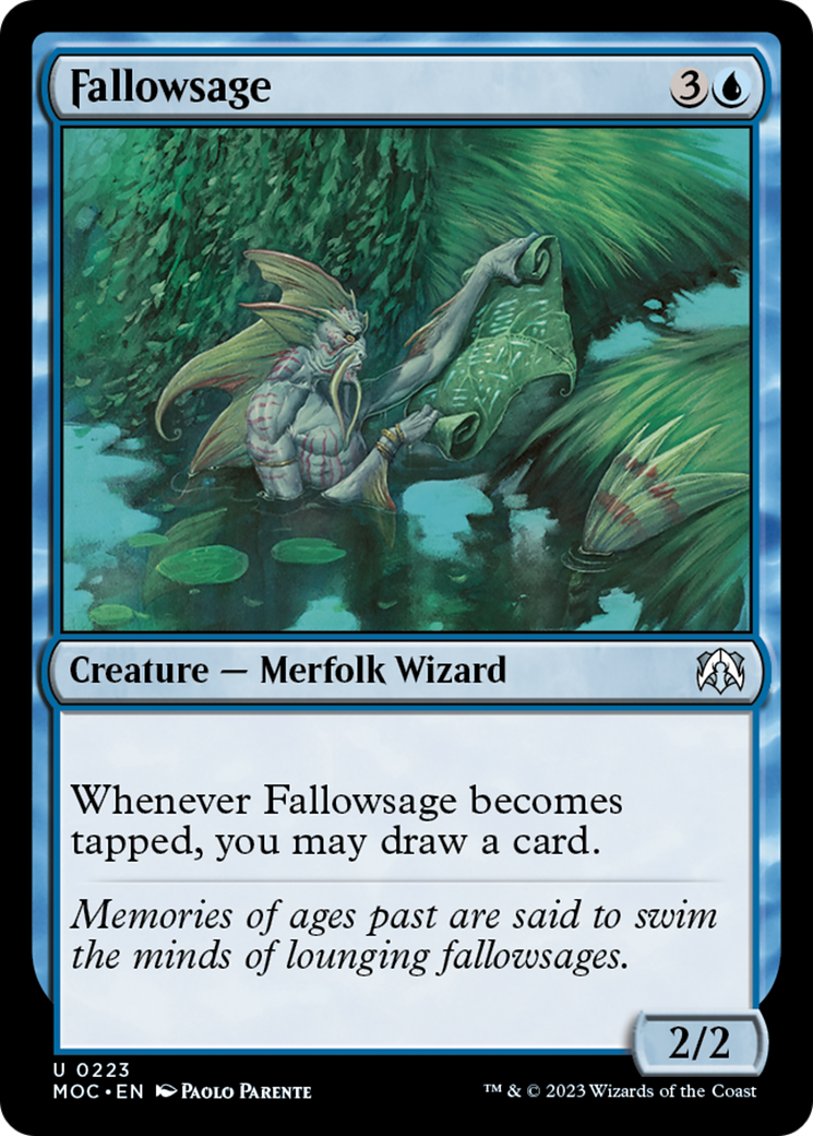 Fallowsage [March of the Machine Commander] | Silver Goblin