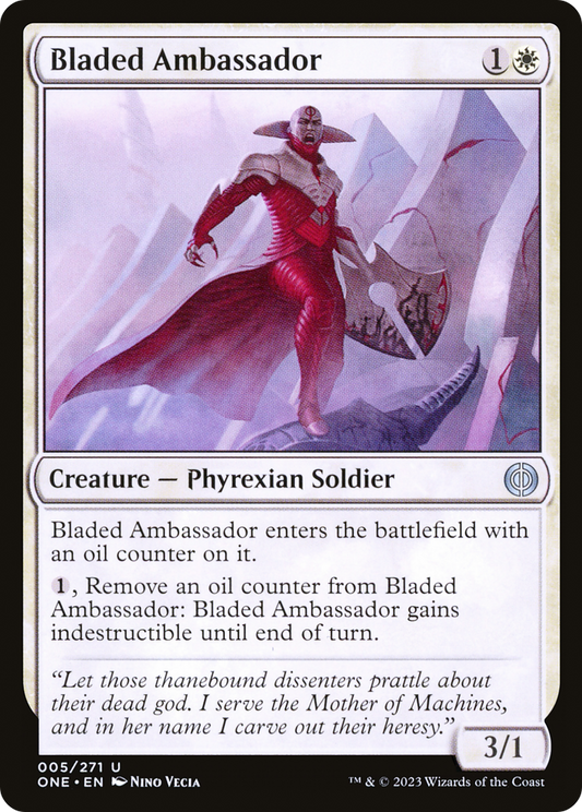 Bladed Ambassador [Phyrexia: All Will Be One] Foil
